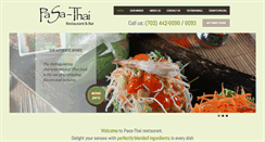Desktop Screenshot of pasathairestaurant.com