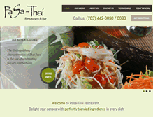 Tablet Screenshot of pasathairestaurant.com